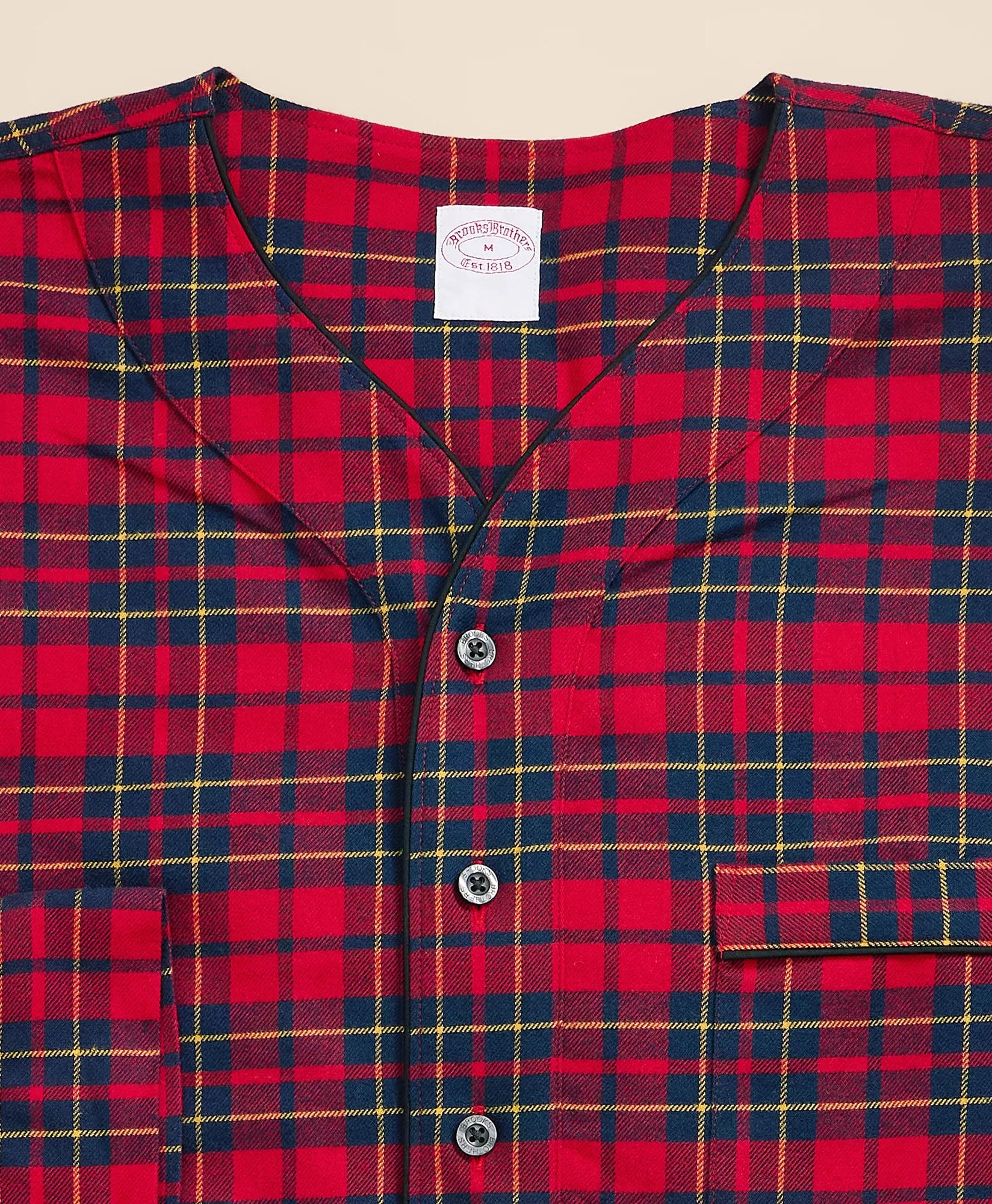 Cotton Flannel Plaid Nightshirt, image 2