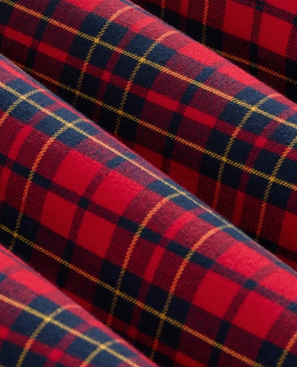 Cotton Flannel Plaid Nightshirt, image 3