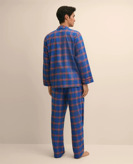 Cotton Flannel Plaid Pajama Set, image 4