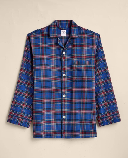 Cotton Flannel Plaid Pajama Set, image 5