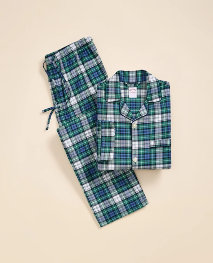 Cotton Flannel Plaid Pajama Set, image 2