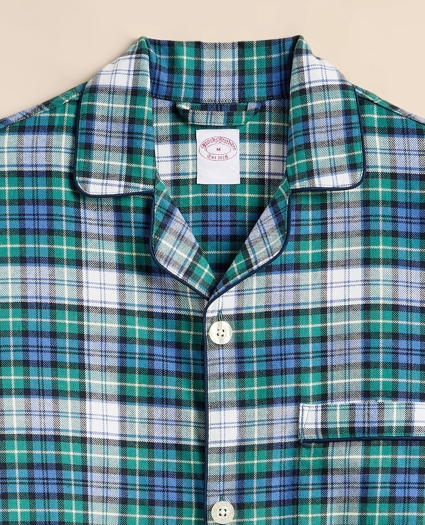 Cotton Flannel Plaid Pajama Set, image 6
