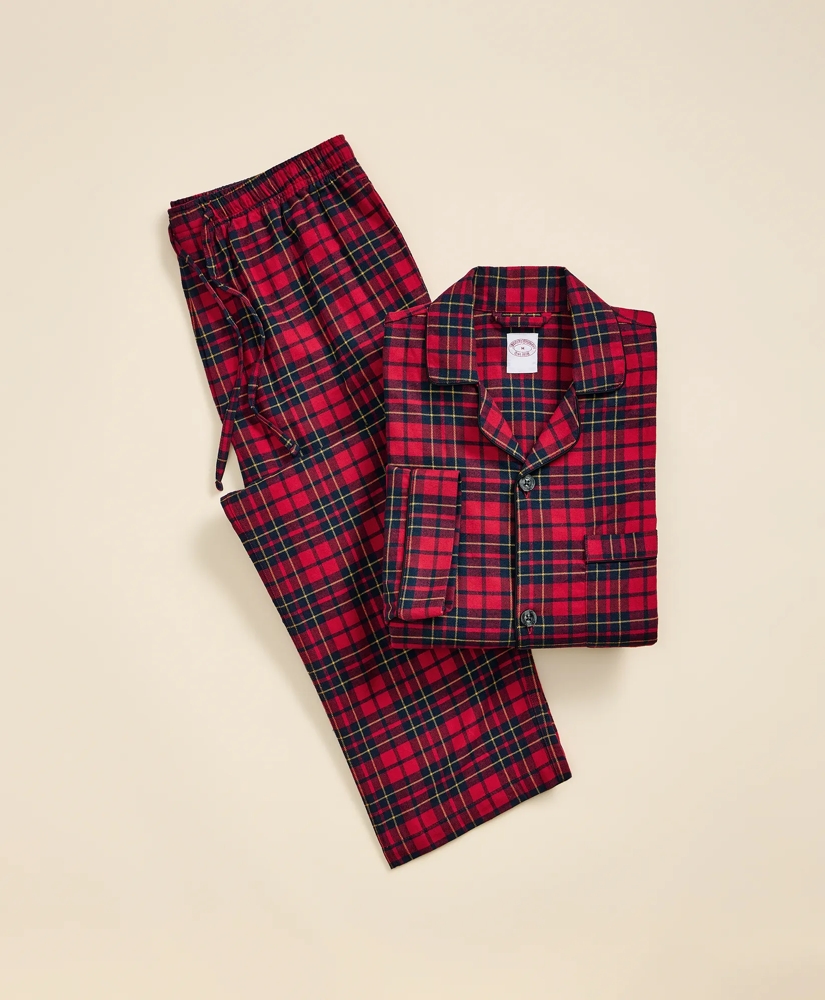 Cotton Flannel Plaid Pajama Set, image 2