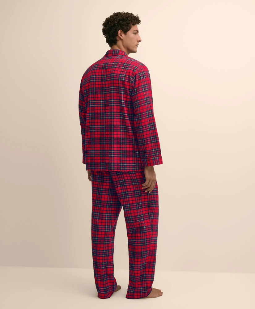 Cotton Flannel Plaid Pajama Set, image 4