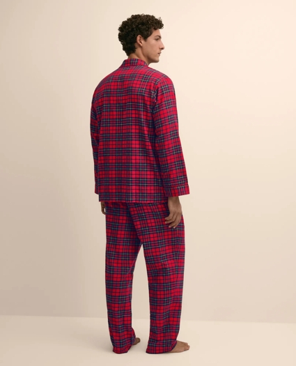 Cotton Flannel Plaid Pajama Set, image 4