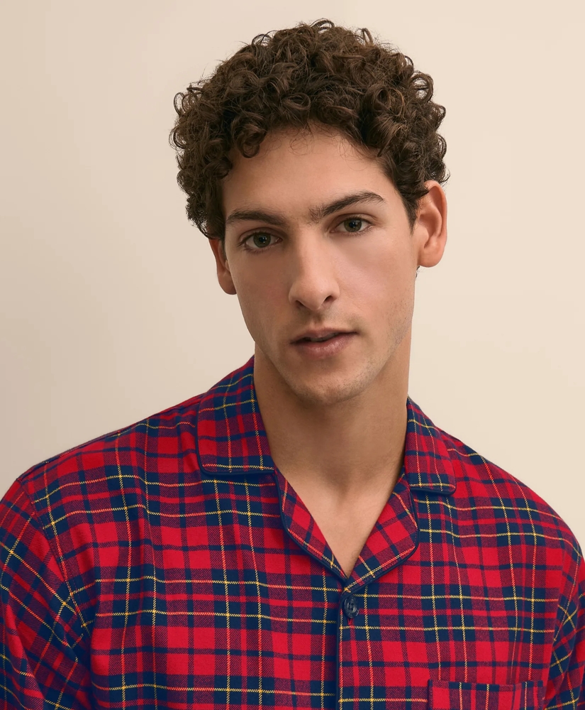 Cotton Flannel Plaid Pajama Set, image 5