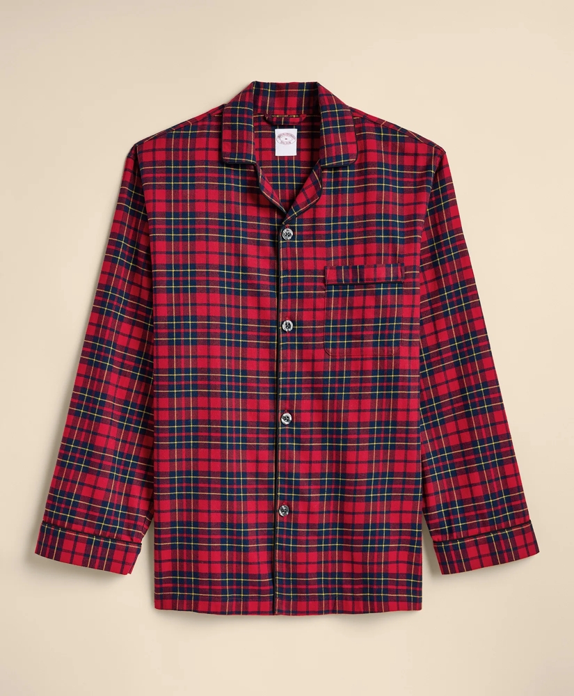Cotton Flannel Plaid Pajama Set, image 7