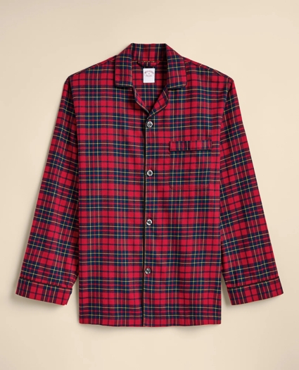 Cotton Flannel Plaid Pajama Set, image 7
