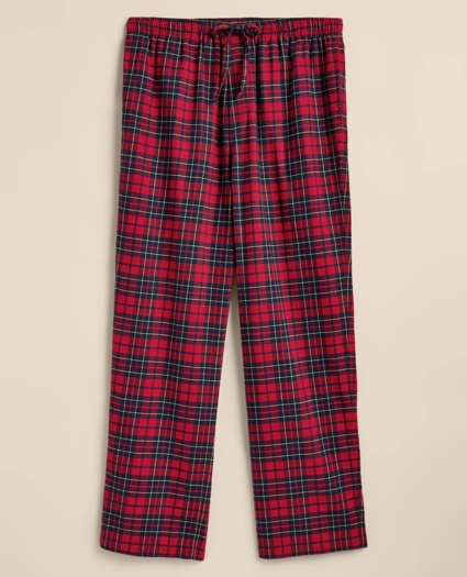 Cotton Flannel Plaid Pajama Set, image 8