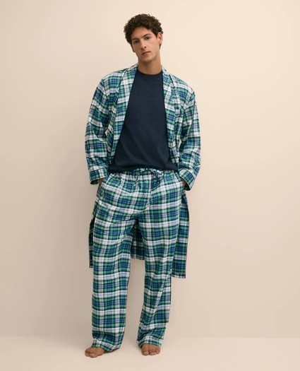 Cotton Flannel Plaid Lounge Pants, image 1