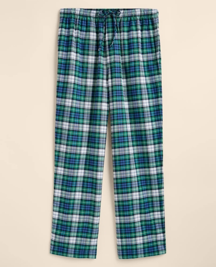 Cotton Flannel Plaid Lounge Pants, image 2