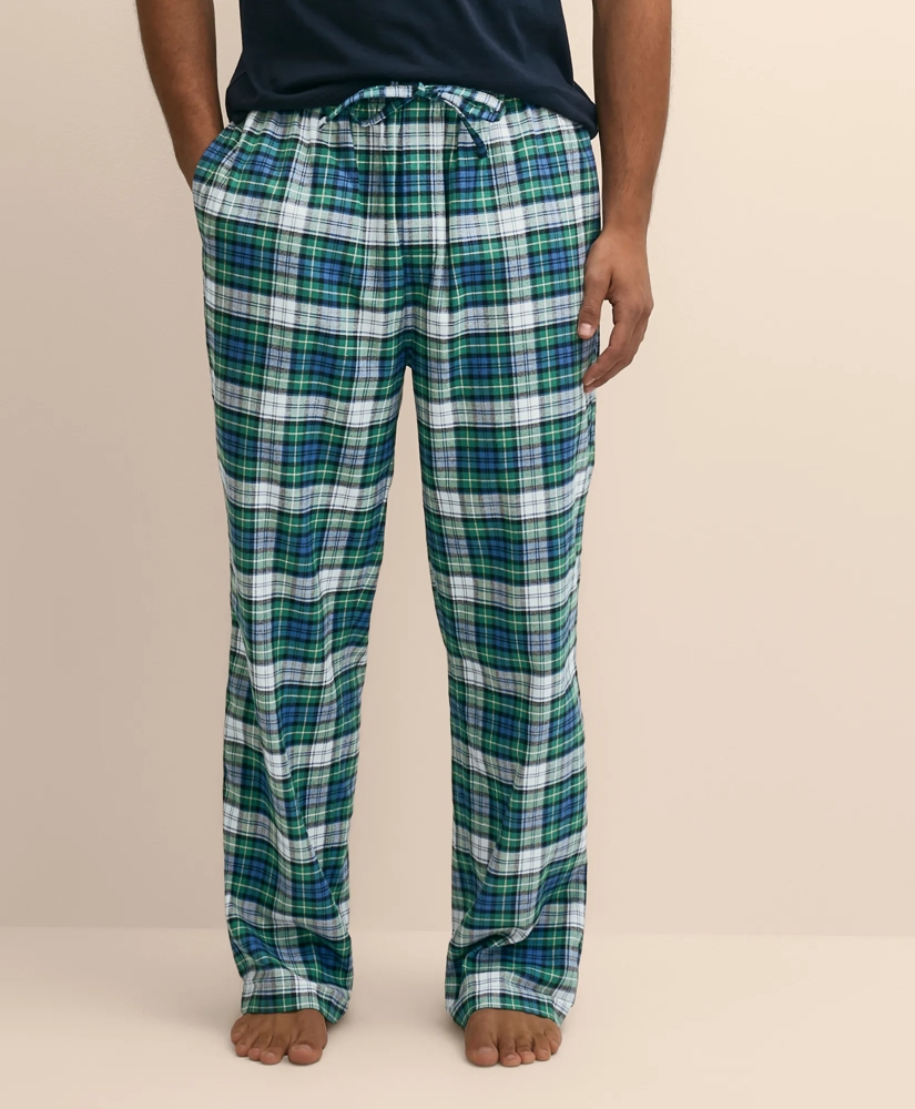 Cotton Flannel Plaid Lounge Pants, image 4