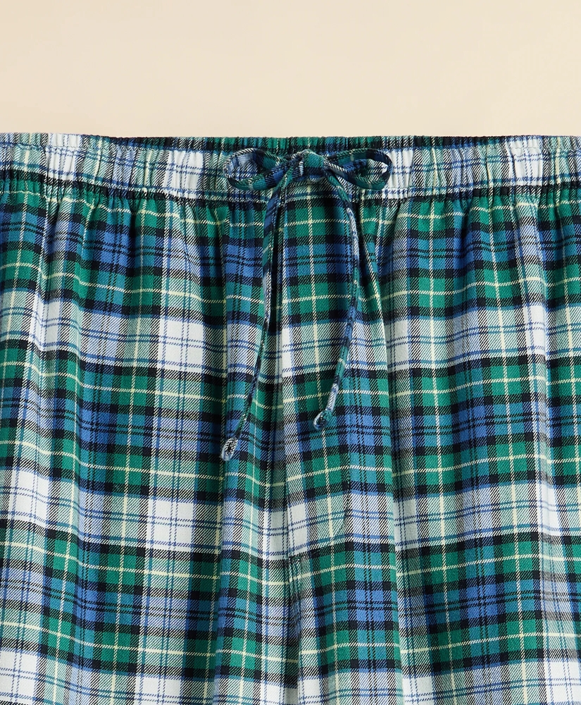 Cotton Flannel Plaid Lounge Pants, image 6