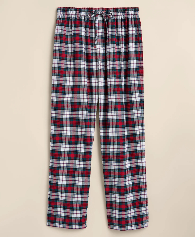 Cotton Flannel Plaid Lounge Pants, image 2