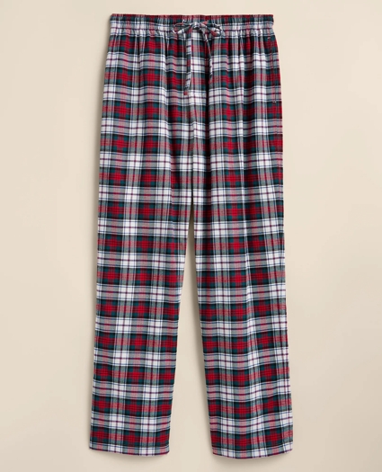 Cotton Flannel Plaid Lounge Pants, image 2