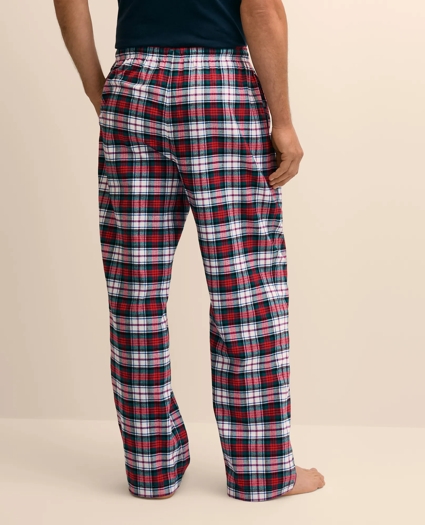 Cotton Flannel Plaid Lounge Pants, image 4