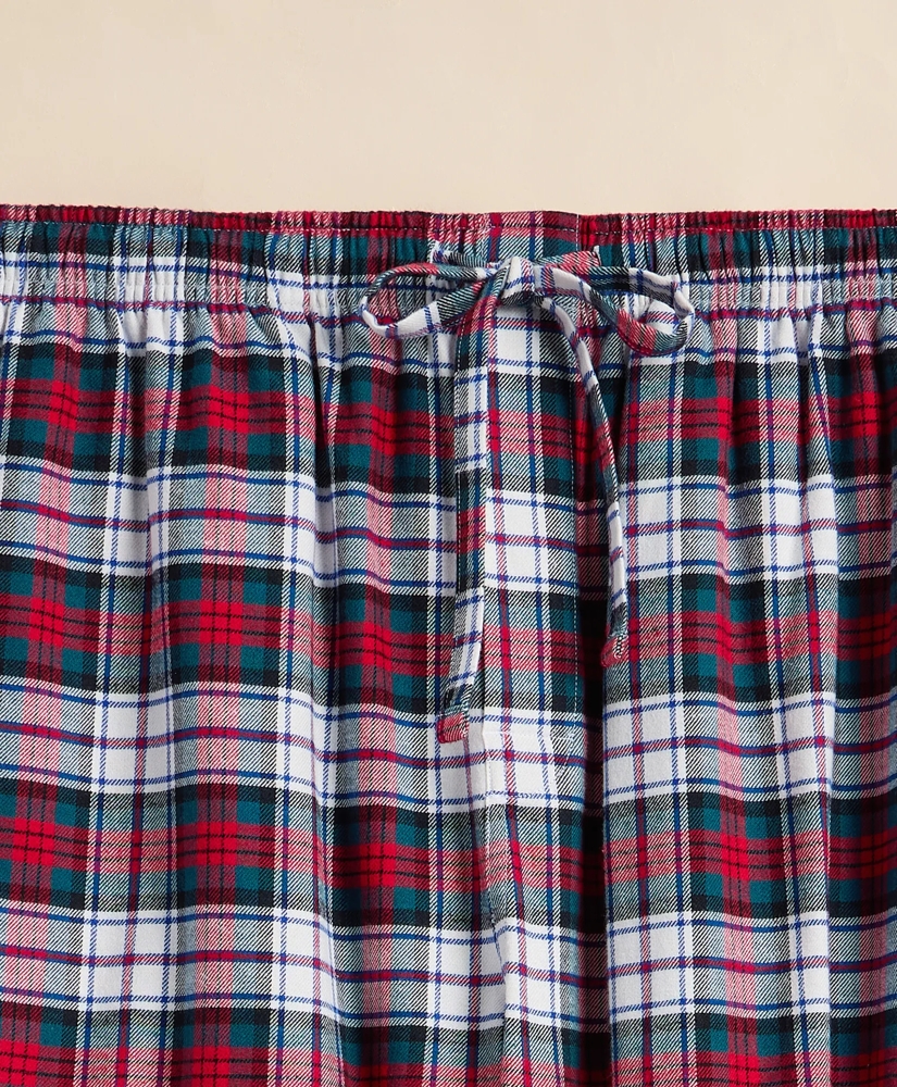 Cotton Flannel Plaid Lounge Pants, image 5
