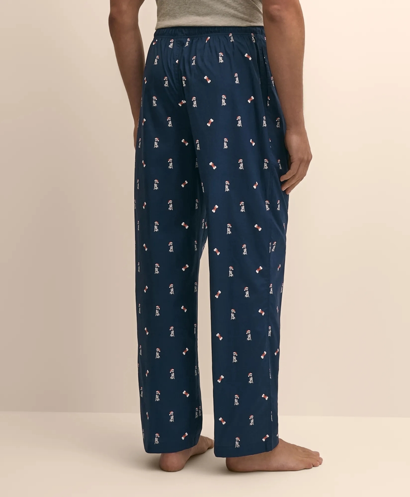Cotton Broadcloth Holiday Dog Lounge Pants, image 4