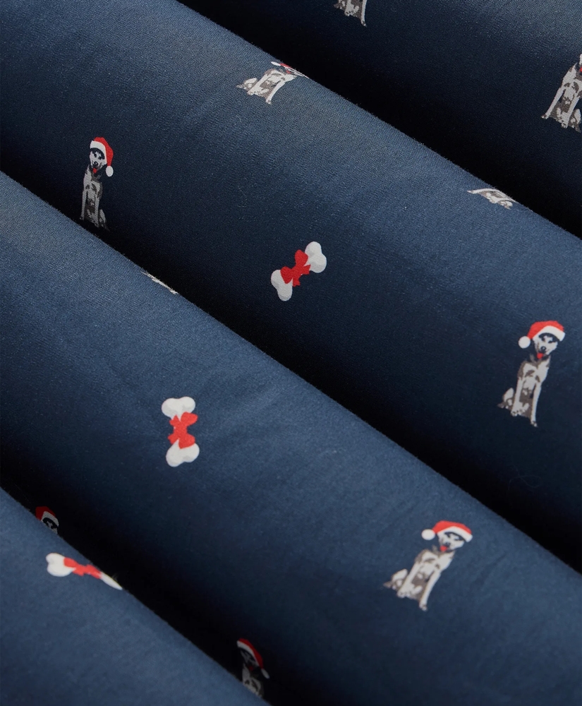 Cotton Broadcloth Holiday Dog Lounge Pants, image 7