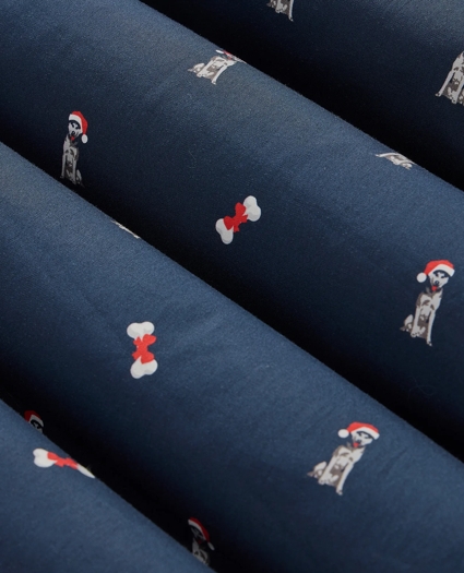 Cotton Broadcloth Holiday Dog Lounge Pants, image 7