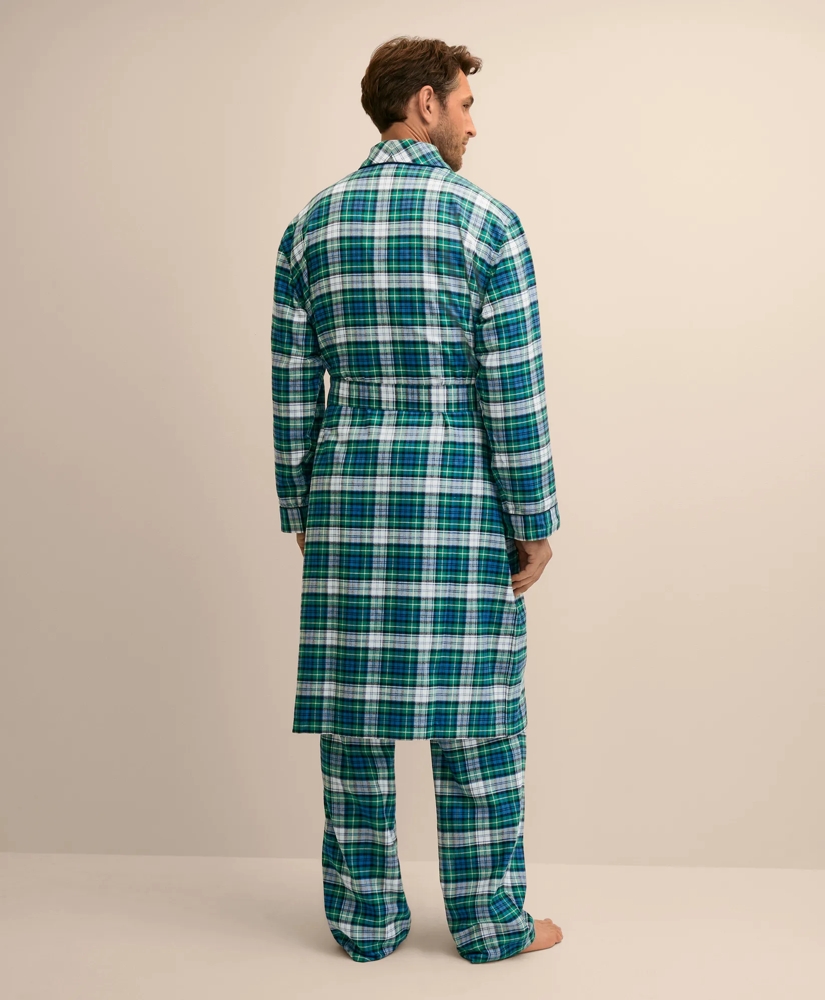 Cotton Flannel Plaid Robe, image 5