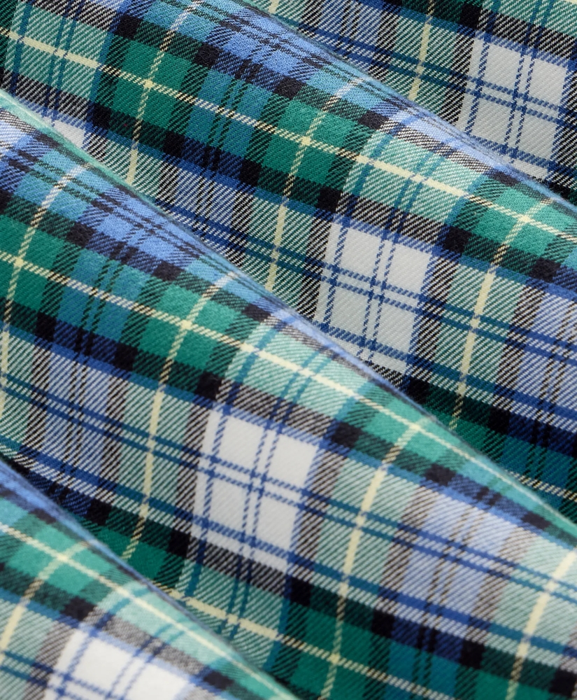 Cotton Flannel Plaid Robe, image 7