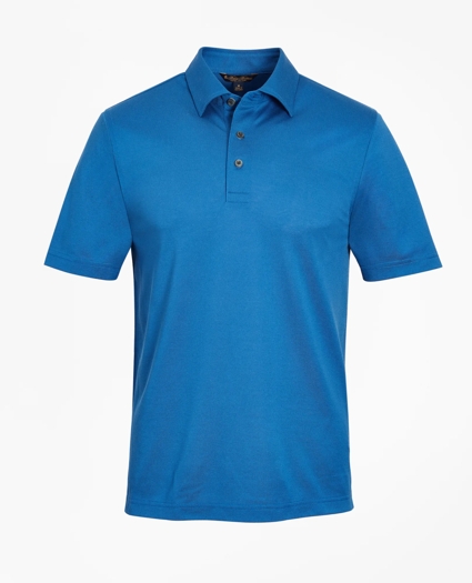 Premium Extra-Fine Supima&reg; Cotton Pique Short-Sleeve Polo Shirt, image 1