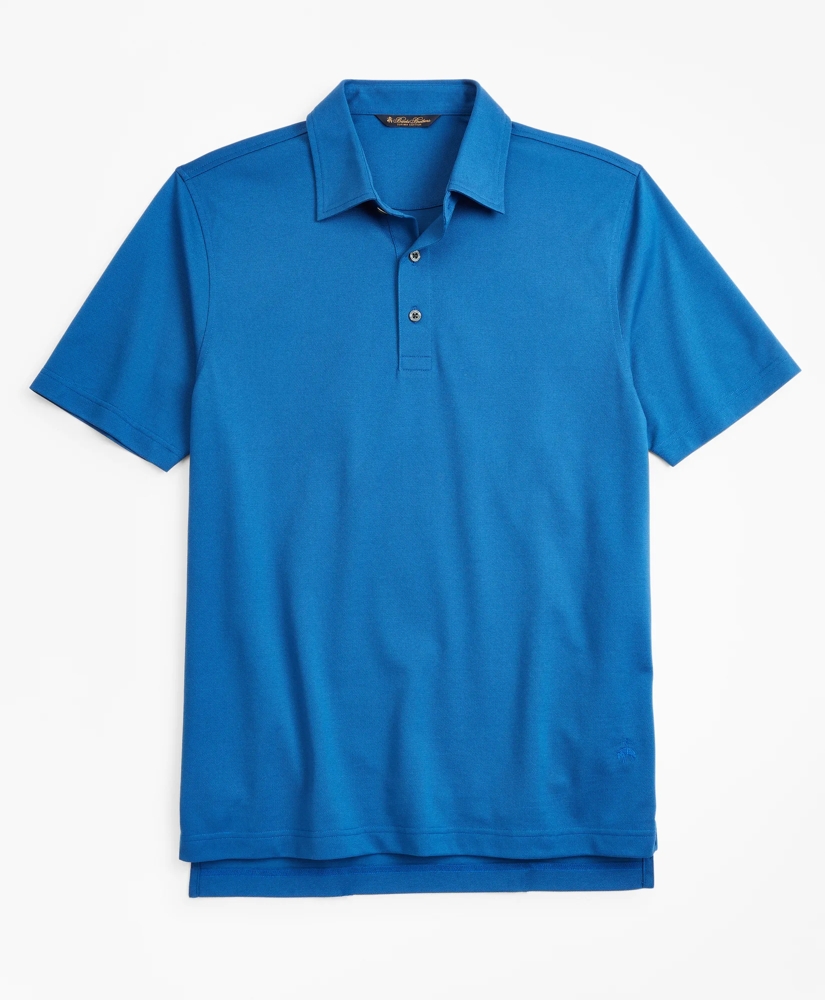 Premium Extra-Fine Supima&reg; Cotton Pique Short-Sleeve Polo Shirt, image 2