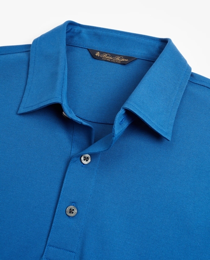 Premium Extra-Fine Supima&reg; Cotton Pique Short-Sleeve Polo Shirt, image 3