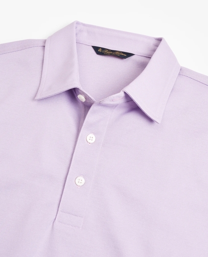 Premium Extra-Fine Supima&reg; Cotton Pique Short-Sleeve Polo Shirt, image 3