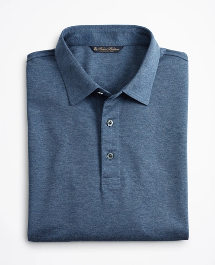 Premium Extra-Fine Supima® Cotton Pique Short-Sleeve Polo Shirt, image 1