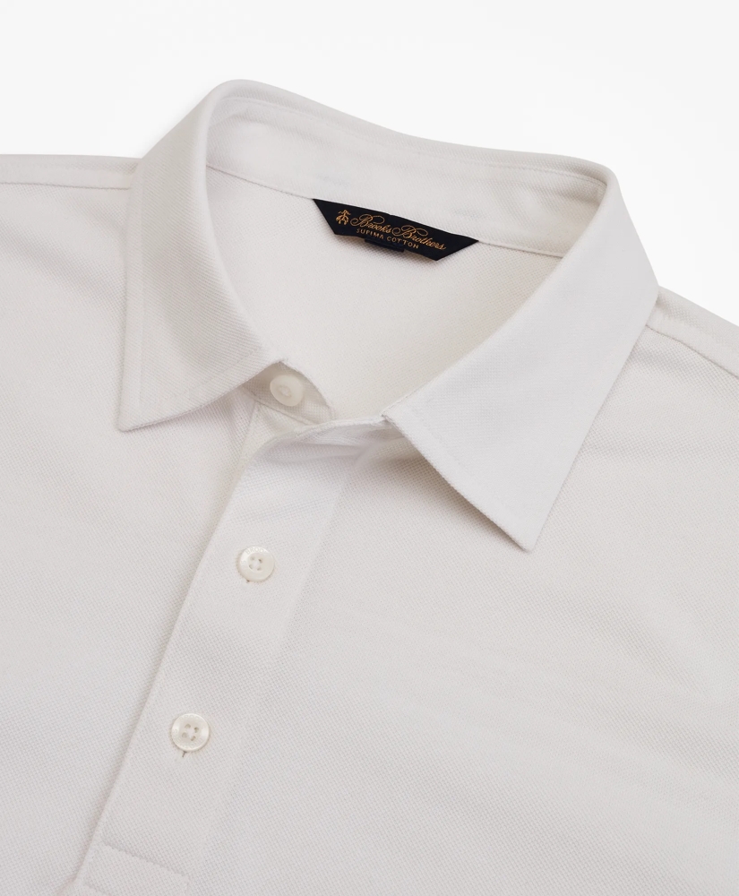 Premium Extra-Fine Supima&reg; Cotton Pique Short-Sleeve Polo Shirt, image 3