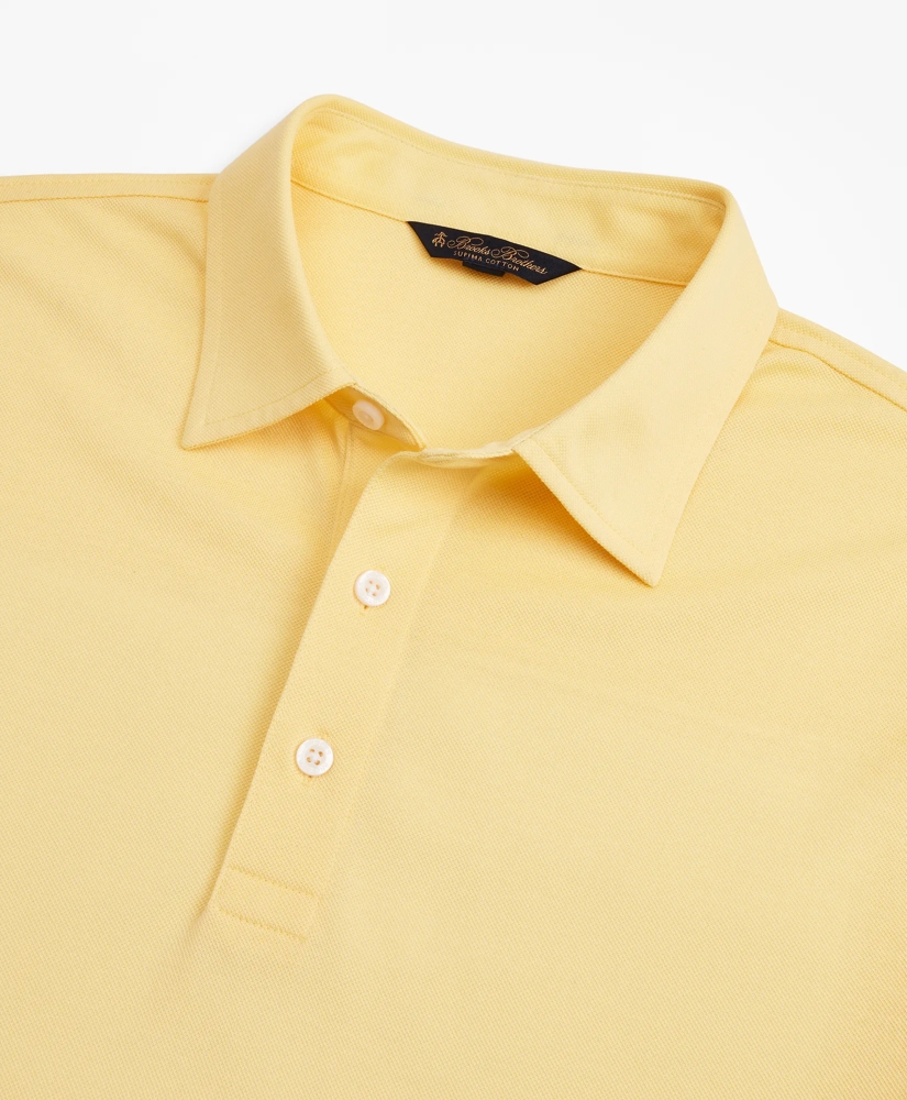 Premium Extra-Fine Supima&reg; Cotton Pique Short-Sleeve Polo Shirt, image 3