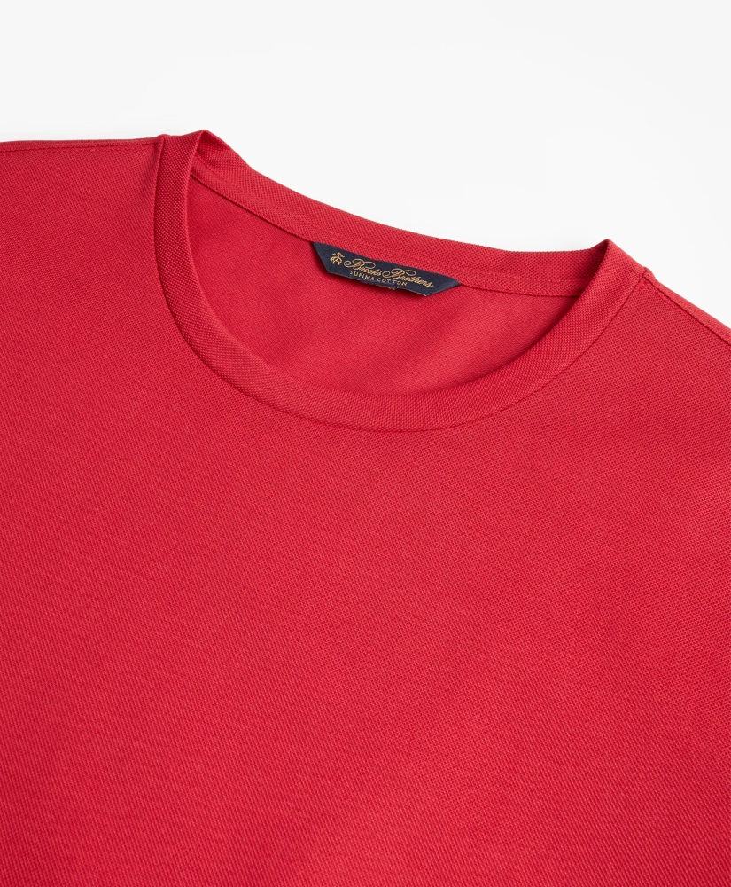 Premium Extra-Fine Supima® Cotton Pique T-Shirt, image 3