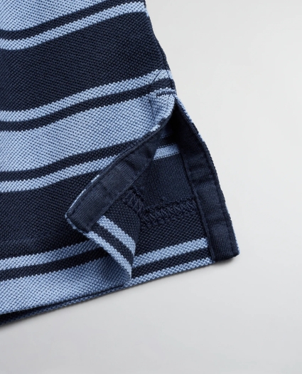 Slim Fit Large Stripe Polo Shirt, image 3