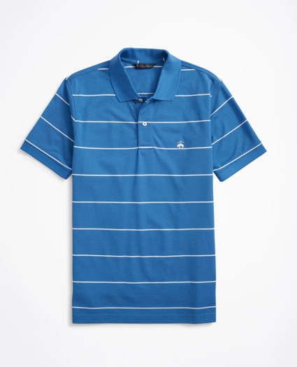 Golden Fleece® Slim Fit Stretch Cotton Thin Stripe Polo Shirt, image 1