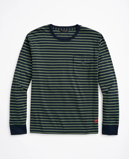 Cotton Striped Long-Sleeve T-Shirt, image 1