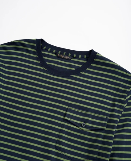 Cotton Striped Long-Sleeve T-Shirt, image 2