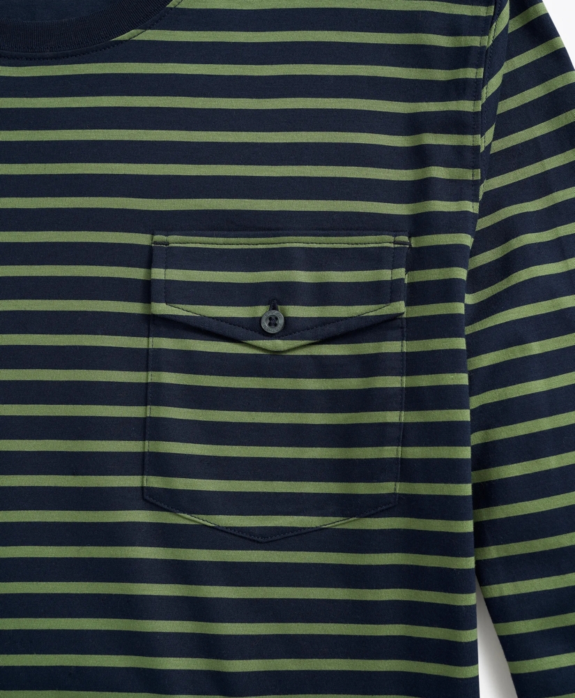 Cotton Striped Long-Sleeve T-Shirt, image 3