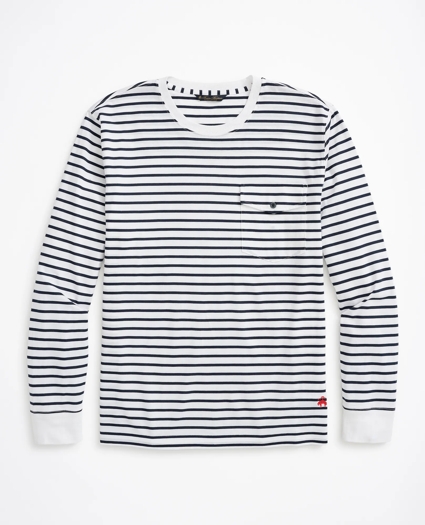 Cotton Striped Long-Sleeve T-Shirt, image 1