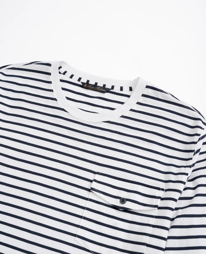 Cotton Striped Long-Sleeve T-Shirt, image 2