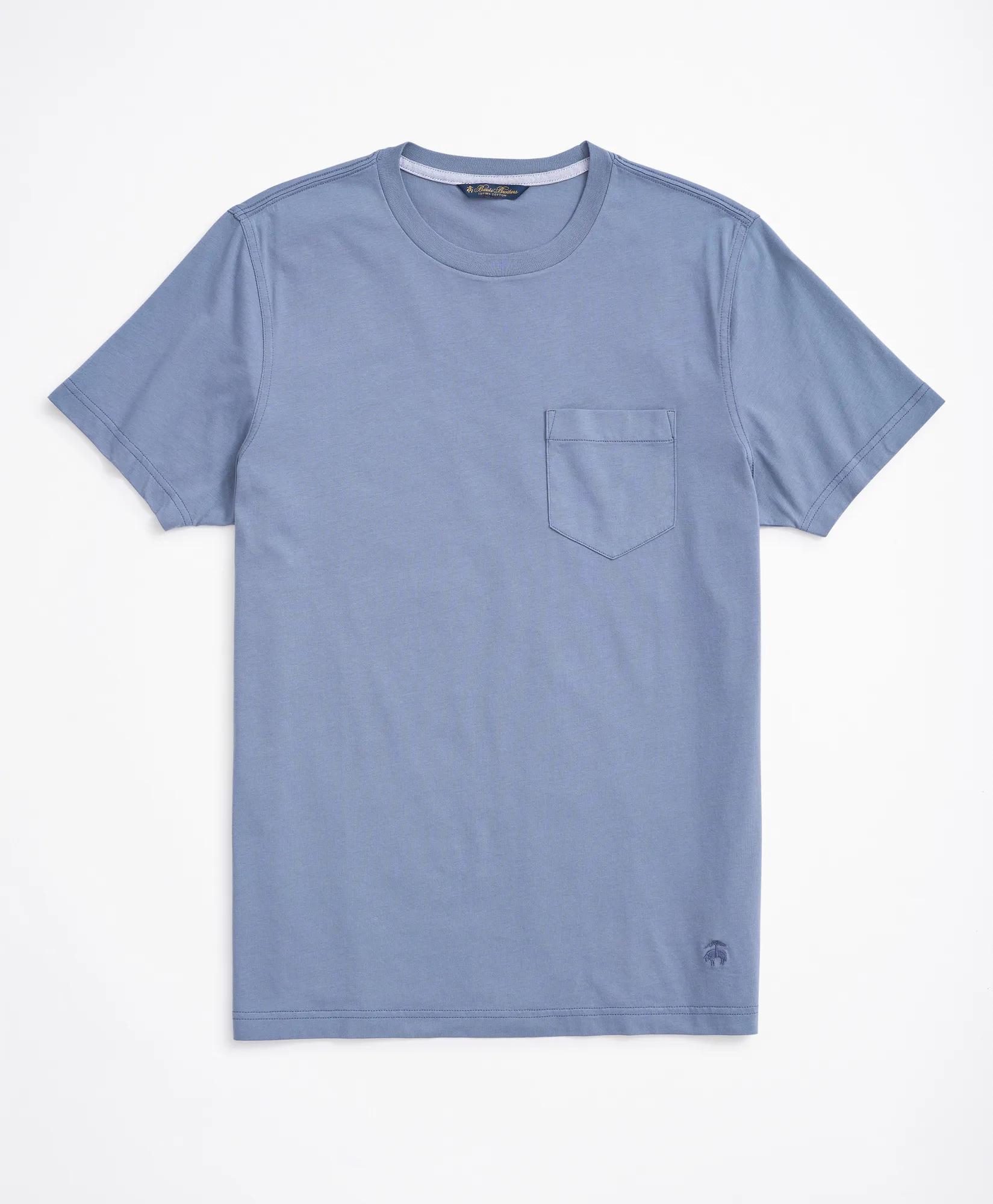 Supima® Cotton Pocket Crewneck T-Shirt, image 1