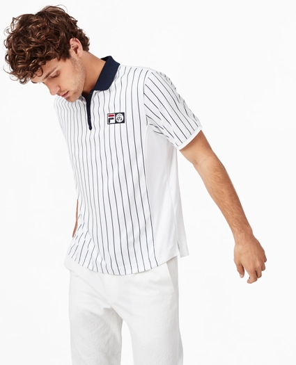 Brooks Brothers x FILA Championship Pinstripe Polo Shirt, image 1