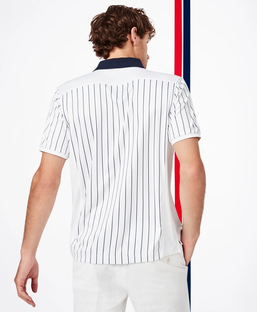 Brooks Brothers x FILA Championship Pinstripe Polo Shirt, image 2
