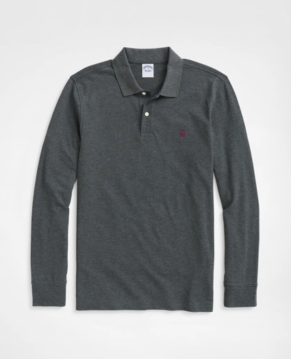 Golden Fleece® Stretch Supima® Long-Sleeve Polo Shirt, image 1