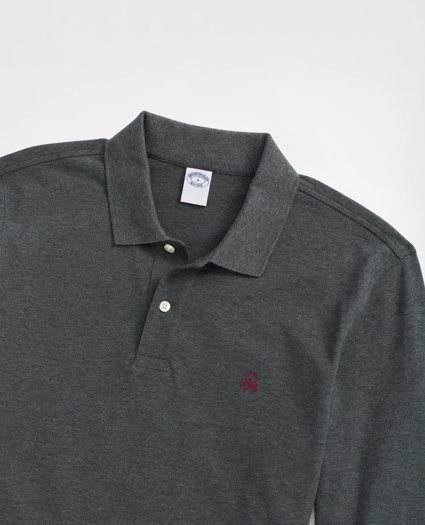 Golden Fleece® Stretch Supima® Long-Sleeve Polo Shirt, image 2