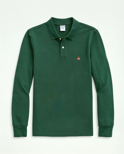 Golden Fleece® Stretch Supima® Long-Sleeve Polo Shirt, image 1