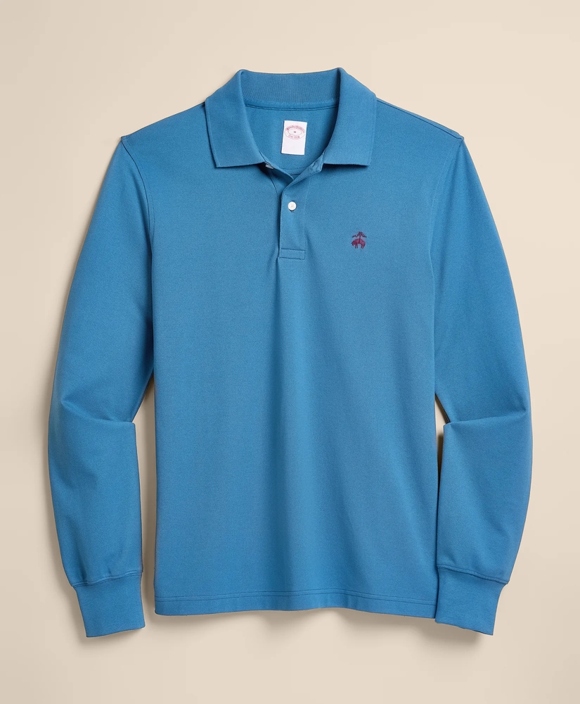 Golden Fleece&reg; Stretch Supima&reg; Long-Sleeve Polo Shirt, image 4