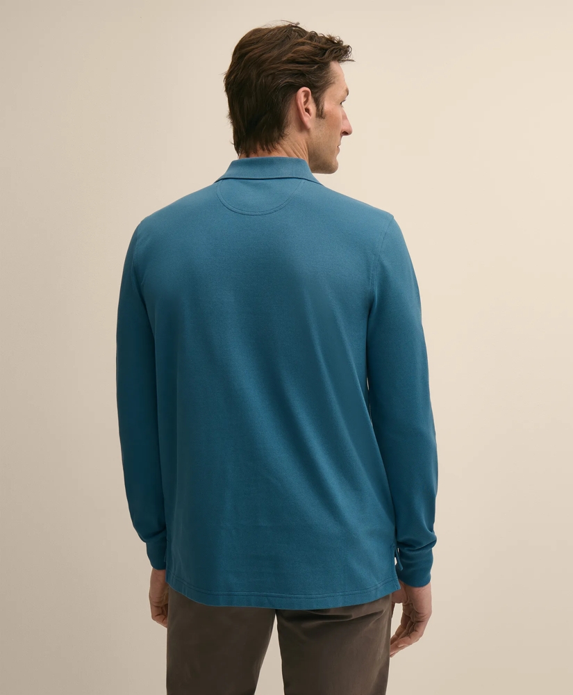 Golden Fleece&reg; Stretch Supima&reg; Long-Sleeve Polo Shirt, image 3
