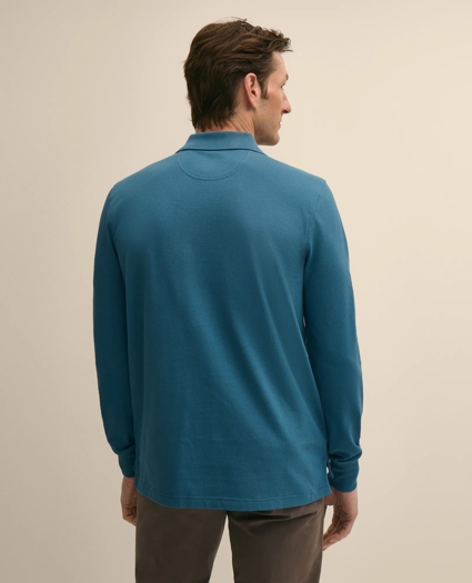 Golden Fleece&reg; Stretch Supima&reg; Long-Sleeve Polo Shirt, image 3
